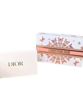 Dior White Box with Pink & Gold Butterfly Motif